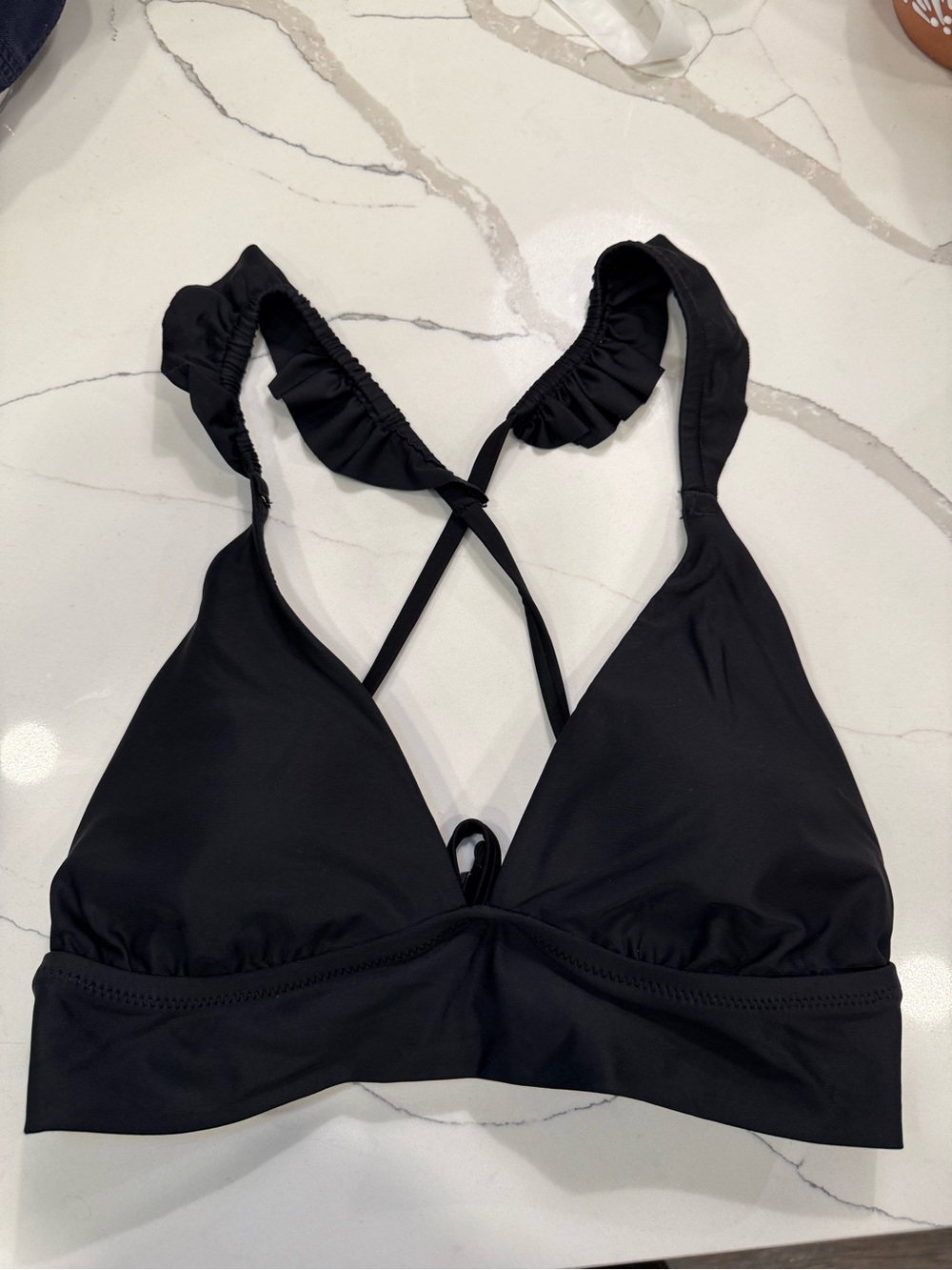 Aerie Ruffled-Strap Bikini Top